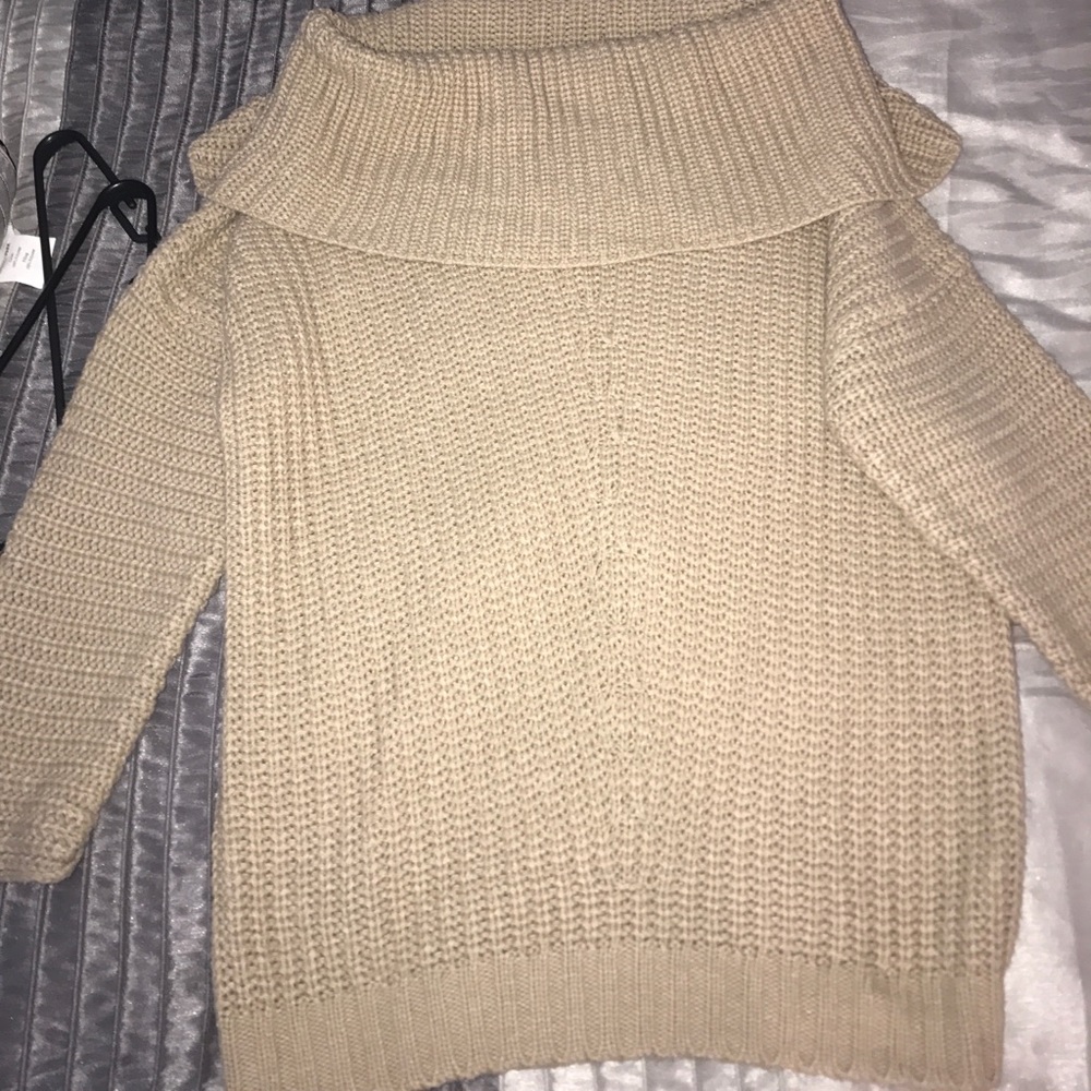 Missguided brown oversized sweater dress - Picture 2 of 5