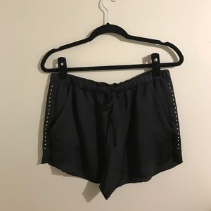Charlotte Russe Gold-Studded Shorts