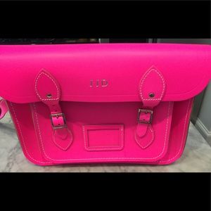 Neon pink Cambridge Satchel Co