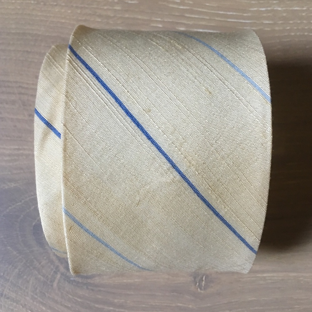 Men's Tie | cream stripped