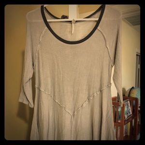Free People light grey long sleeve top