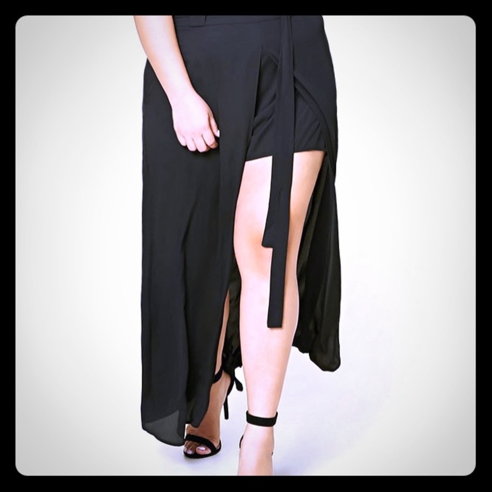 Forever 21 high waist skirt with slit.
