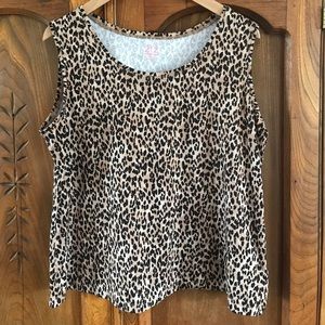 Animal print tank top