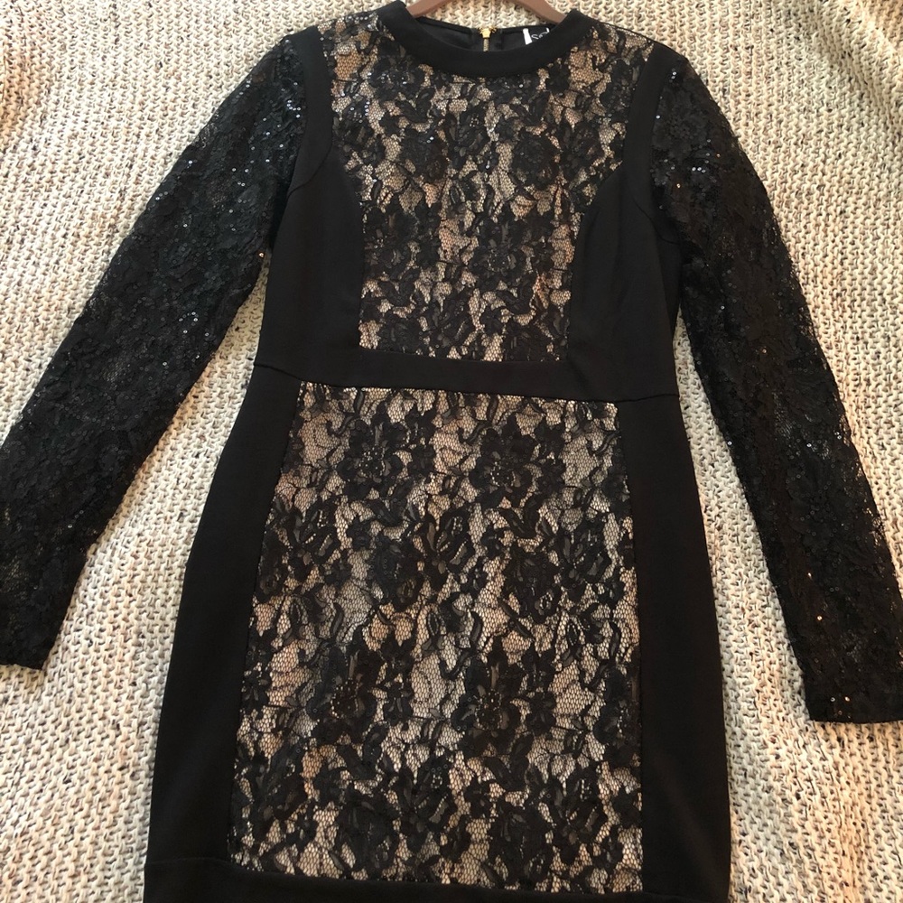 BRAND NEW nude and black body con