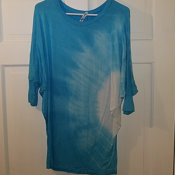 White Mark Tops - Tye-dye dolman top