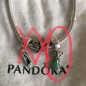 Authentic Pandora Disney Tinkerbell charms ONLY