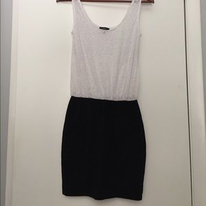 Black and white Express mini dress