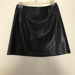 Free people vegan leather skirt - worn once!!