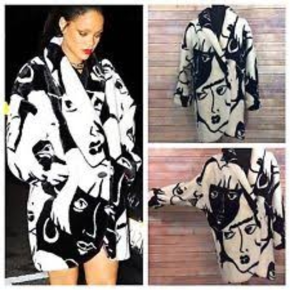 Donnybrook Rare Vintage Fur Picasso Faces  Coat