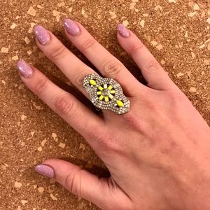 Blingy Neon Cocktail Ring