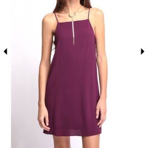 XS/0 Wine High Neck Dress - South Moon Under