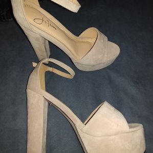 Suede heels