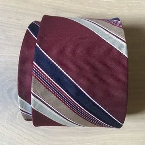 Men's Tie | Burgundy stripped