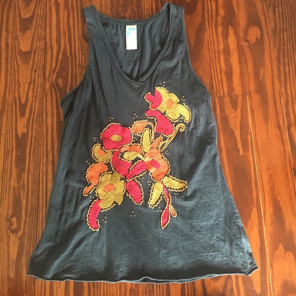 Beaded and Embroidered Tank