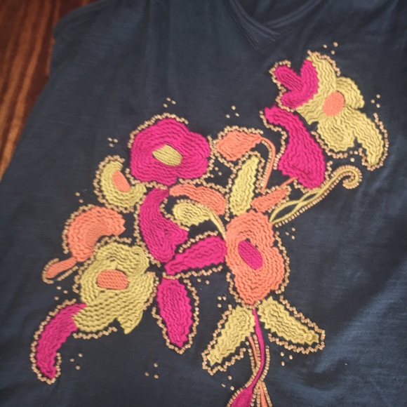 Beaded and Embroidered Tank - Picture 2 of 3