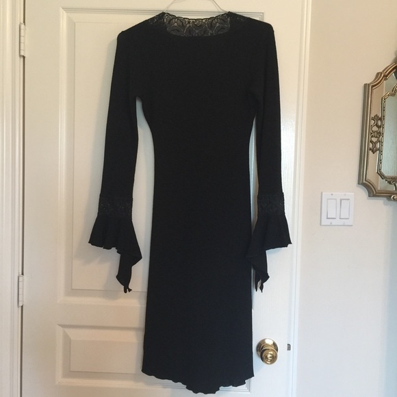 Black Dress with Lace - Picture 2 of 8