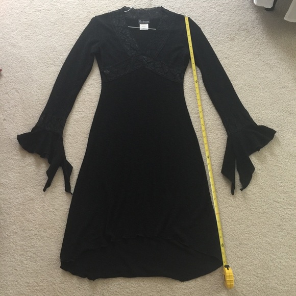 Black Dress with Lace - Picture 7 of 8