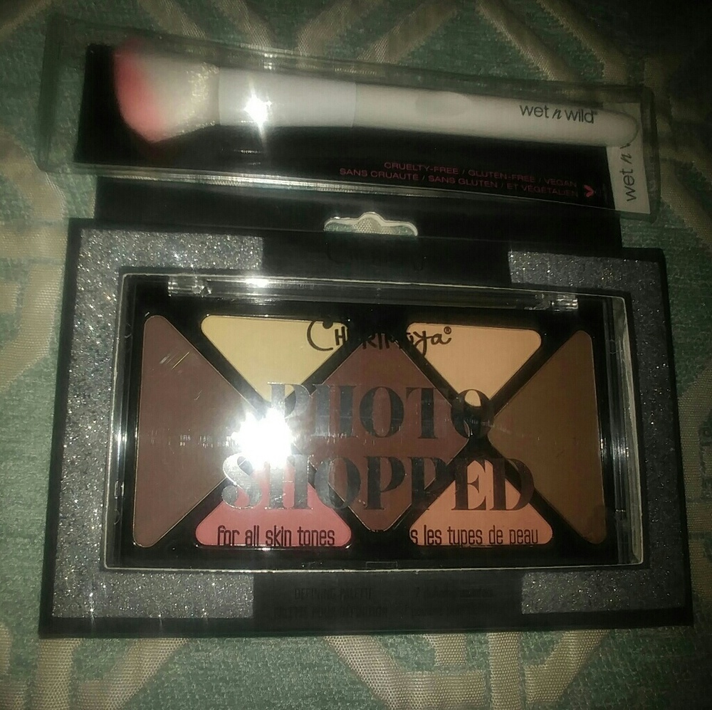 PHOTO SHOPPED DEFINING PALETTE & CONTOUR BRUSH