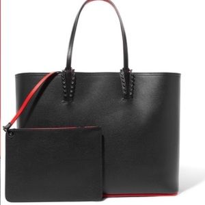 Christian Louboutin Cabata spiked texturedleather