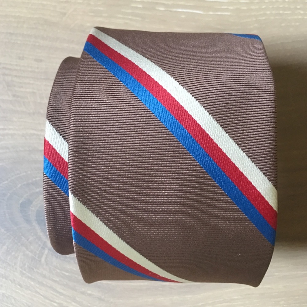Bundled... Men's Ties | tan stripped
