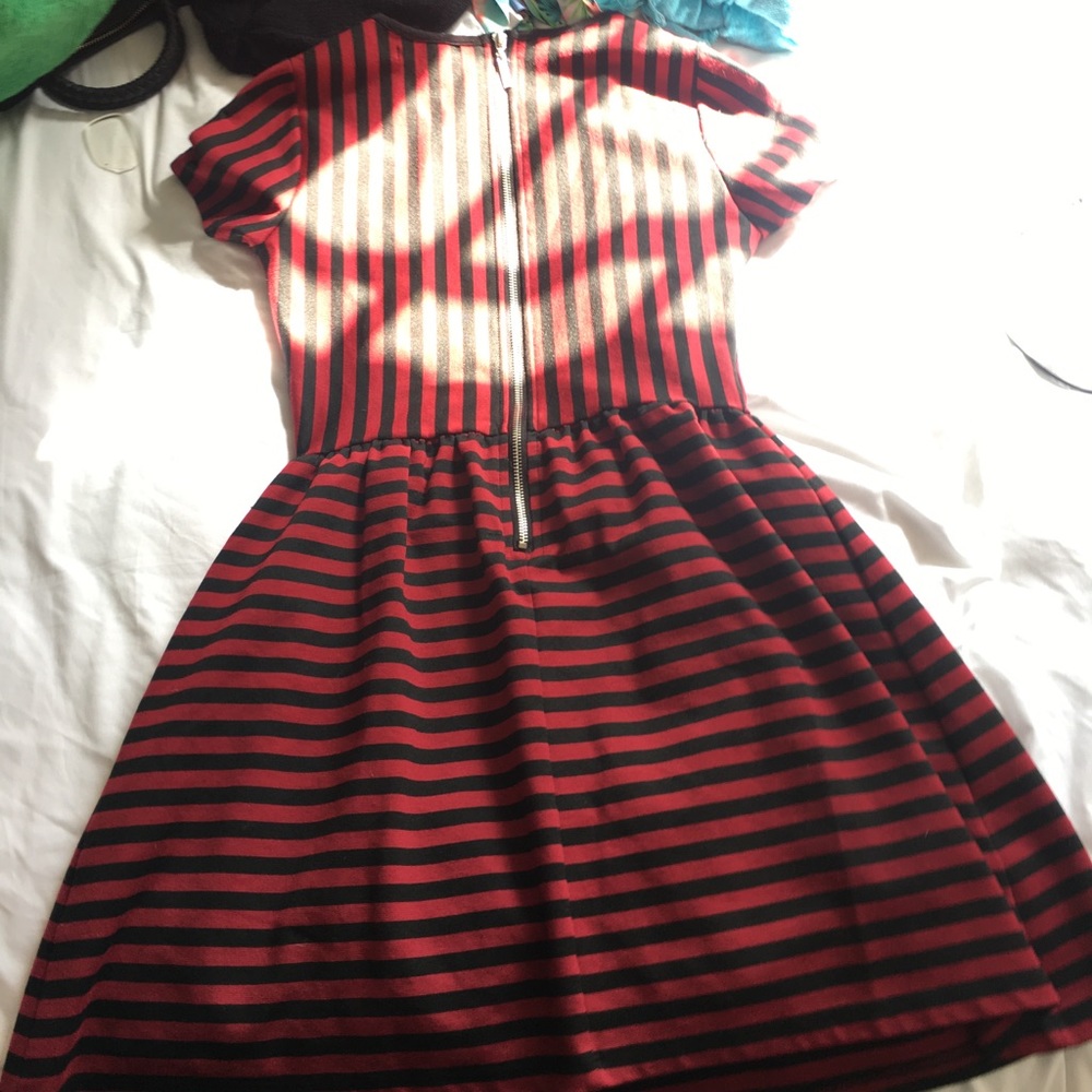 Red and black striped dress from Forever 21