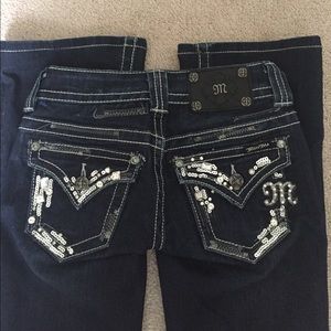 Miss Me size 23 boot cut jeans, 30" inseam