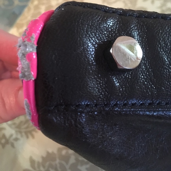 Rebecca Minkoff Black and pink bag. Used - Picture 6 of 6
