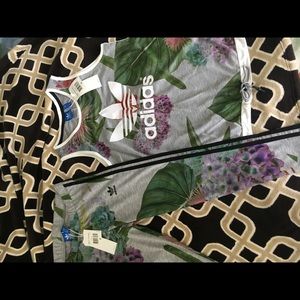 New Authentic Adidas Floral Track Suit