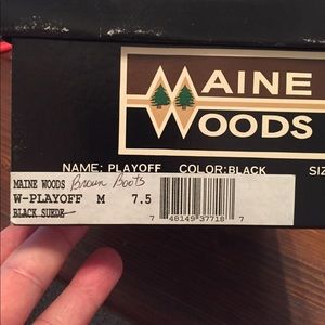 Maine Woods boots.