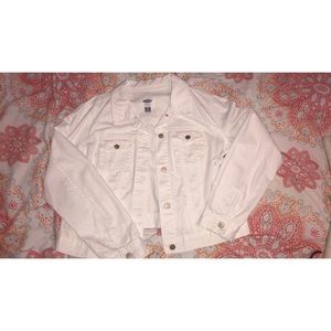 *NWT* White Denim Jacket