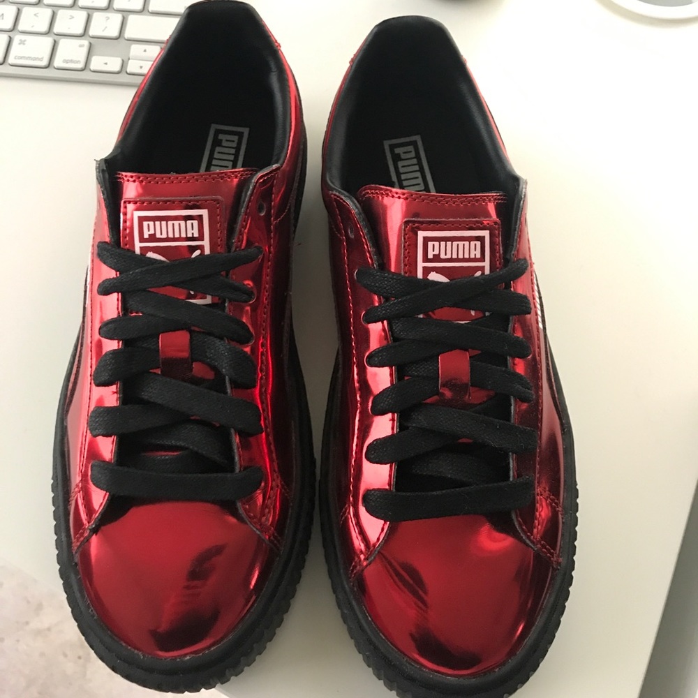 Puma Basket Creeper Metallic Red🍒