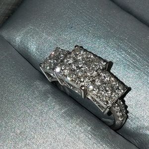2.2cts 14k white gold ring