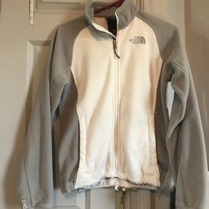 White/ grey north face