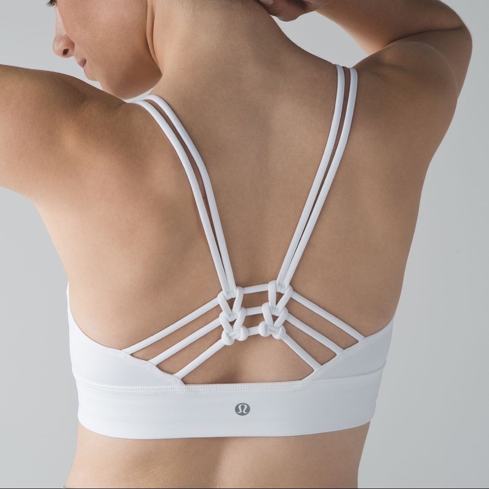 Lululemon Sunshine Salutation Bra, white sz10
