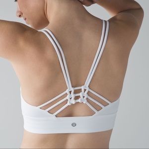 Lululemon Sunshine Salutation Bra, white sz10