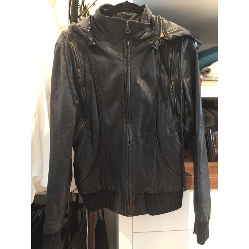 Mike & Chris convertible leather jacket & vest.
