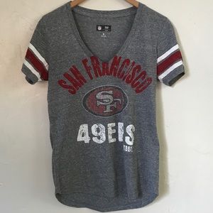 NFL team apparel SF 49ers, rhinestone t-shirt