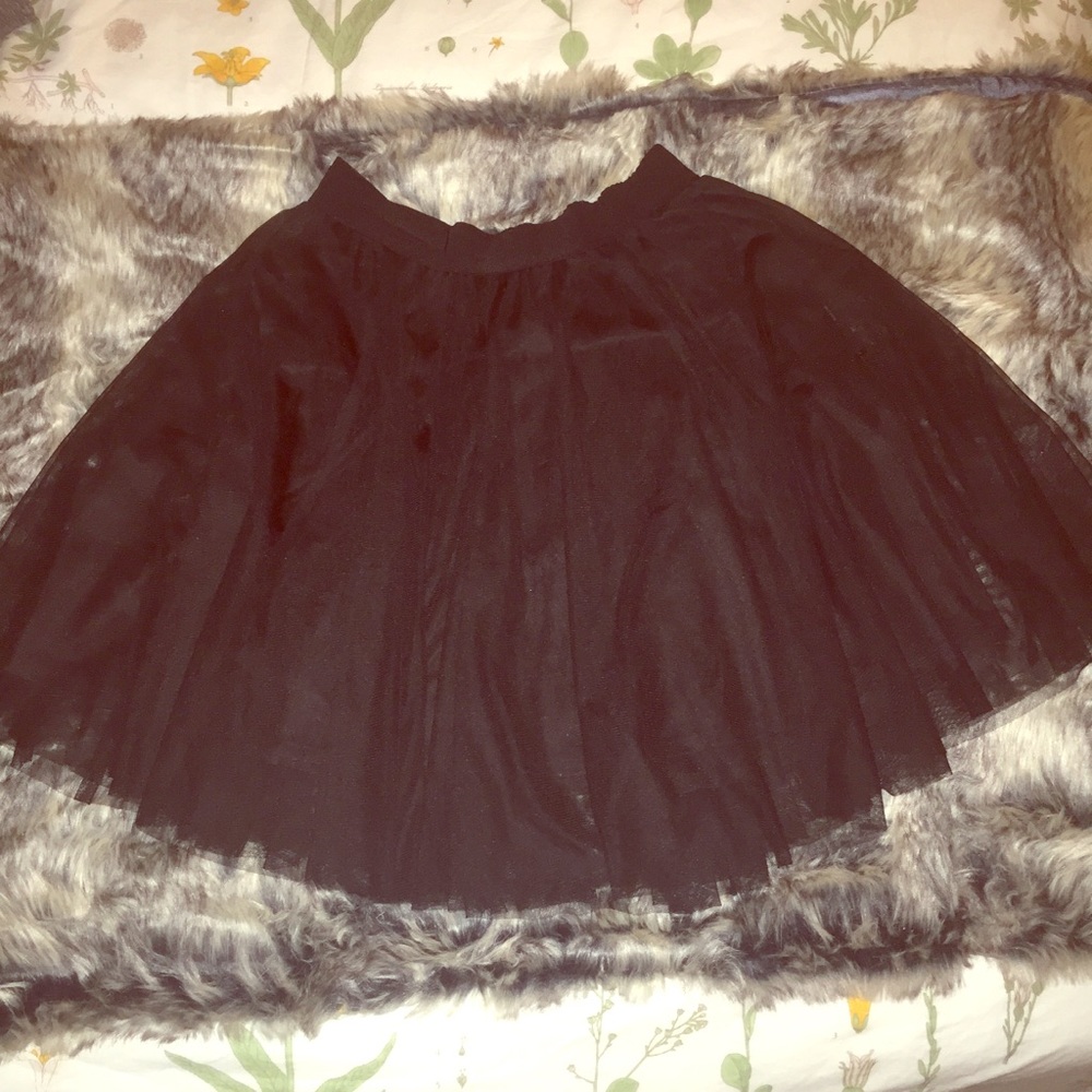 Black Tulle Ballerina Skirt