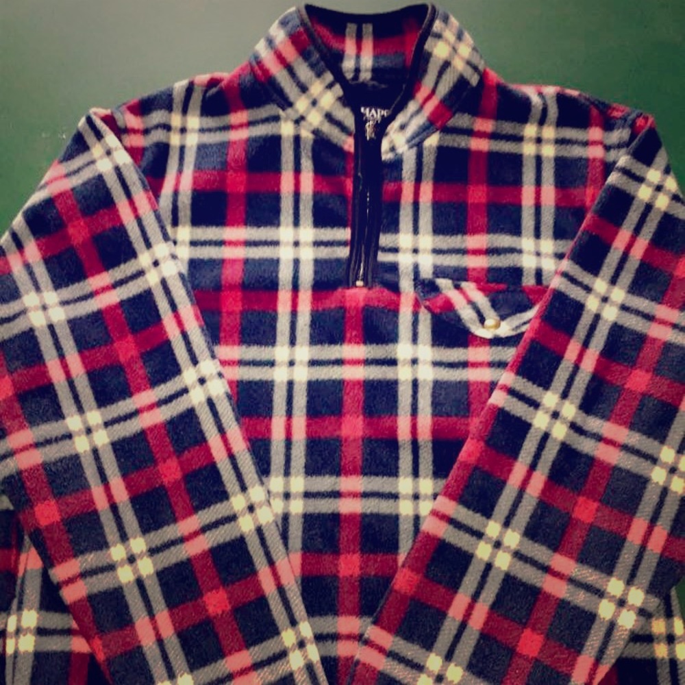 Chaps Sweat Shirt: Quarter Zip