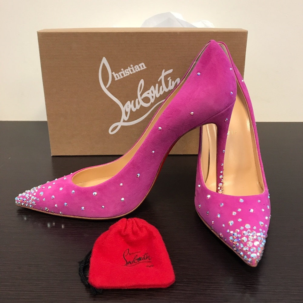 CHRISTIAN LOUBOUTIN Degrastrass Suede Pumps