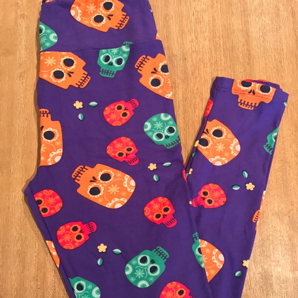 OS Lularoe Halloween 2016 Sugar Skull Leggings