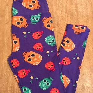 OS Lularoe Halloween 2016 Sugar Skull Leggings