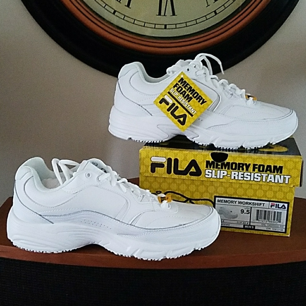 Fila Memory Workshift Slip Resistant Work Shoes