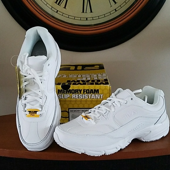 Fila Memory Workshift Slip Resistant Work Shoes - Picture 3 of 4