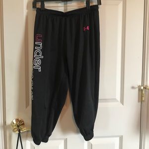Under Armor black sports Capri  pants