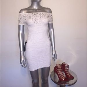 Bebe Floral Cut Out Body-con Dress