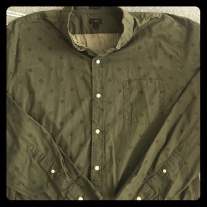 J. Crew Pale-Green SlimFit Button Down (XL) (NWOT)