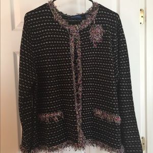 Tweed snap blazer Tweed snap blazer