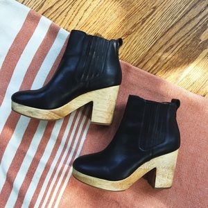 Madewell Wood-Heeled Chelsea Boot | Size 9.5