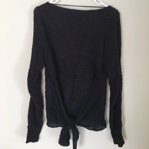 Free People Open Back Tie Sweater